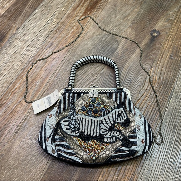 New ~ Coldwater Creek Safari Beaded Bag - Picture 2 of 13